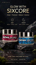 SixCore Day & Night Cream Combo – Brighten, Protect, Restore & Nourish